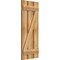Ekena Millwork Spaced Board-n-Batten Shutters w/Z-Bar, Rough Sawn Western Red Cedar, 17 1/8W x 41H, PR RBS06Z17X041RWR - alternate 5